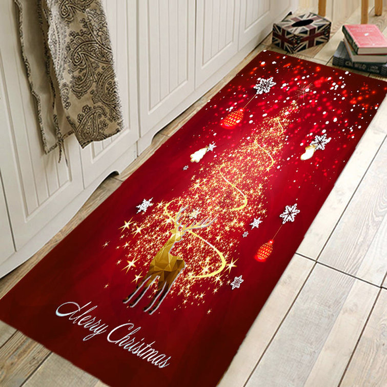 Paisley Hand Braided Runner 2' x 5'11" Plastic Indoor / Outdoor Area Rug in Red