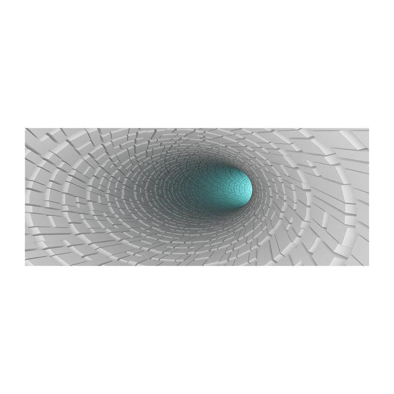 3D Tunnel - Wrapped Canvas Print