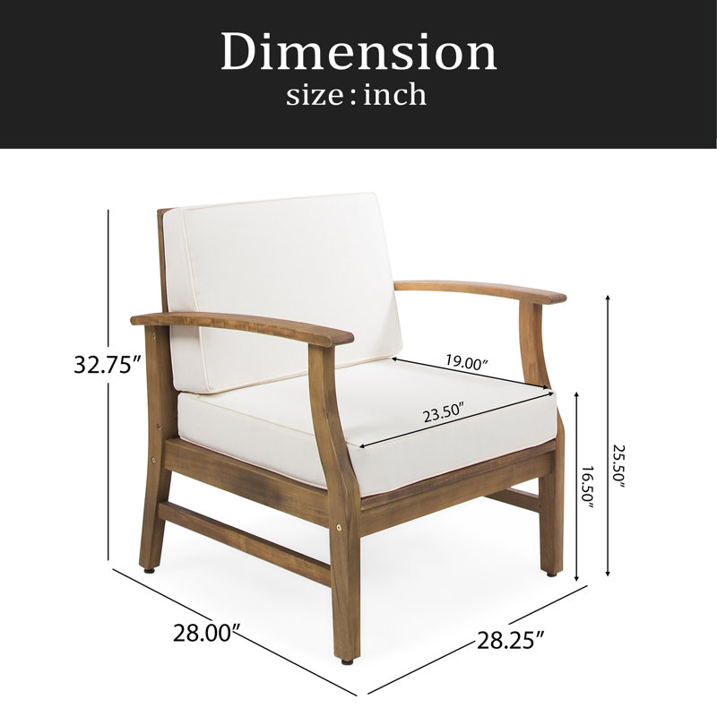 Ensemble de 2 fauteuils club, Crème, Chêne