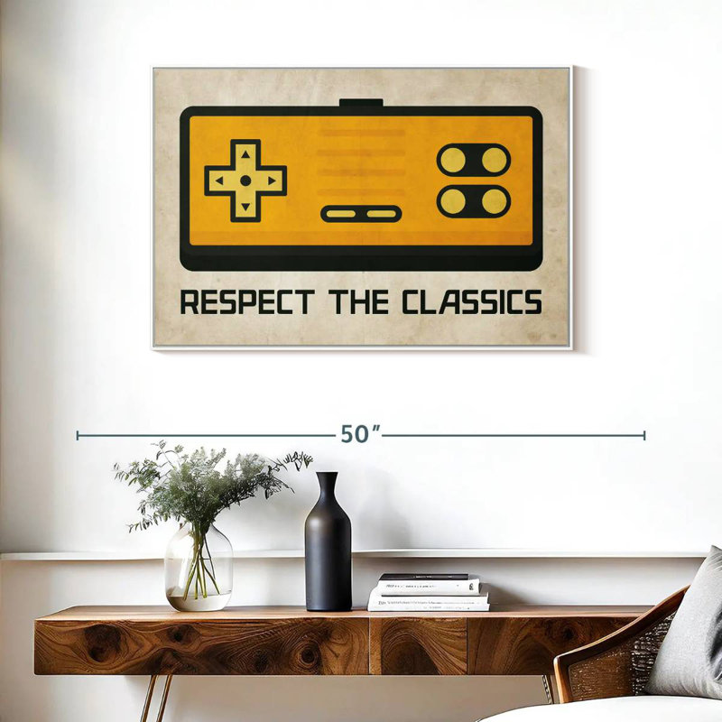 Respectez les classiques, Cadre flottant blanc, 37 po x 25 po
