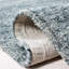Tapis bleu marine en laine / coton touffeté à la main Moniz-332639736