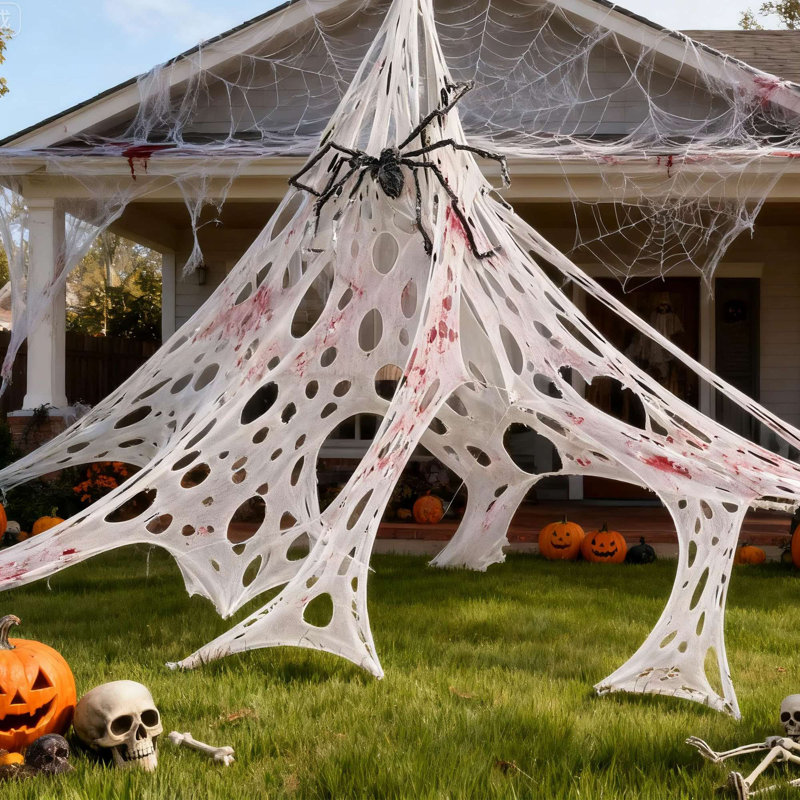 Toile d'araignée d'Halloween pour l'extérieur
