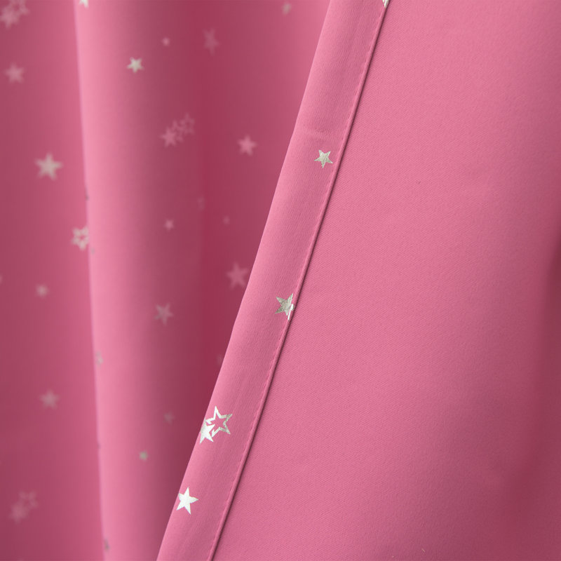 Paire de rideaux occultant et isolant Lesly, Rose, l 52" x L 63"