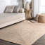 Tapis d'intérieur / extérieur brun clair tressé Owensby-168081978