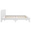Lit plateforme, cadre de lit moderne de style Mid-Century avec tête de lit, cadre de lit uni-118778030