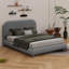 Lit plateforme en tissu d'ameublement Teddy
