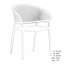 DANBY Square Folding Table Avocado Green with 4 PETRA Armchair Avocado Set