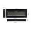Adrianne Recessed/Wall Mounted Electric Fireplace Adjustable Flame with Remote-1991762673