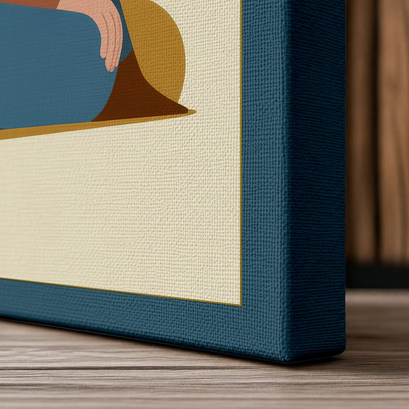 Print, 36x24 - 91.4 x 61.0 cm, Teal Border