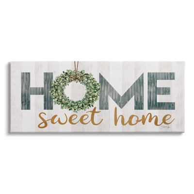 Art mural sur toile tendue, "Home Sweet Home" par Marla Rae