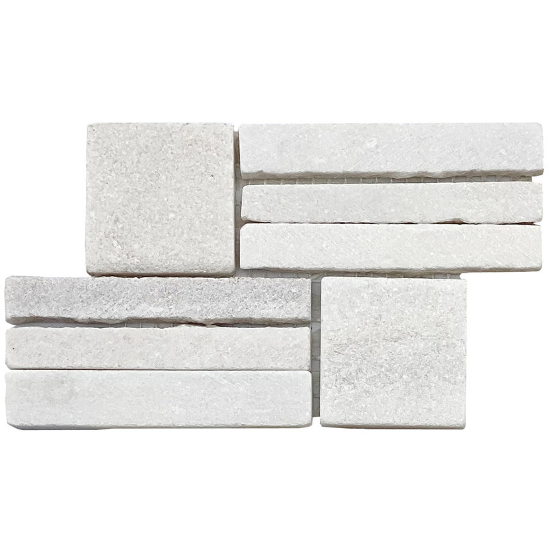 Carrelage mural mosaïque en quartzite 12 po x 12 po