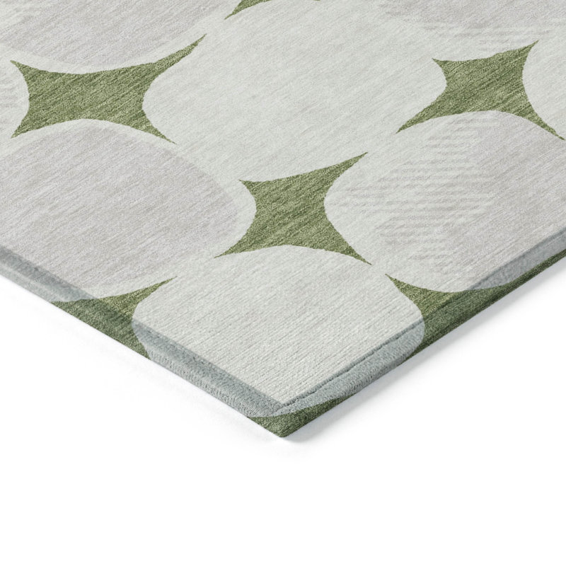 Malek Abstract Indoor / Outdoor Rug, Rectangle 8' x 10'