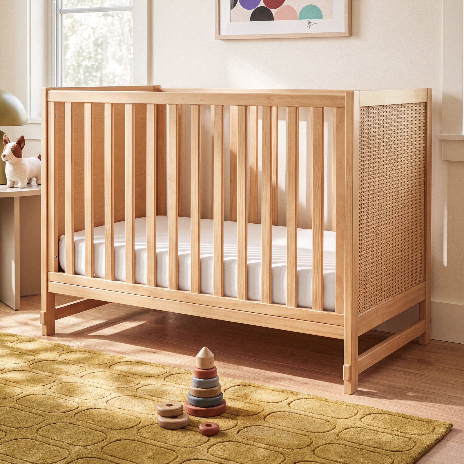 Margot 3-In-1 Convertible Crib, Honey