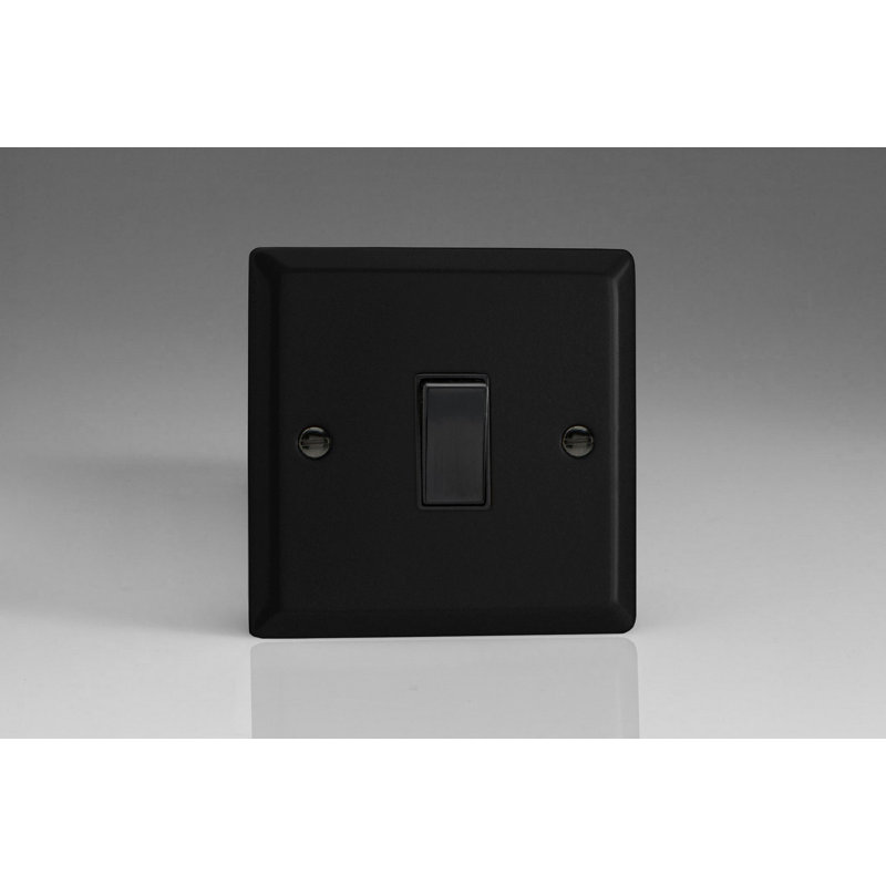 Wall Mounted Light Switch, Black