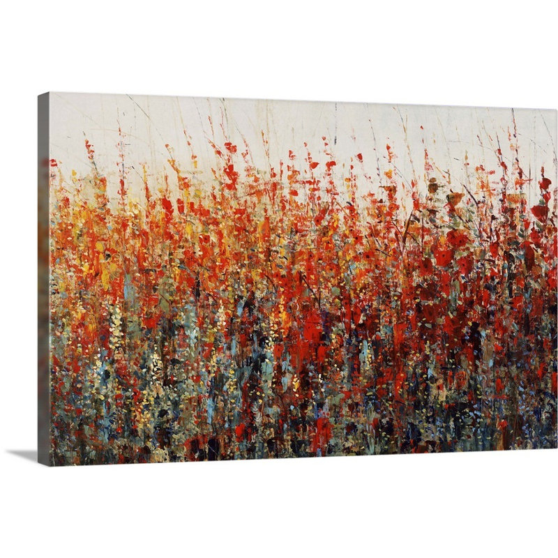 Anki «Crimson Evening» par Anki - reproduction, H 32 po x l 48 po x P 1,5 po, Toile