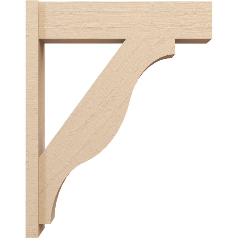 Bois de cèdre brut Funston Block TimberThane Perspector, brun clair apprêté, H 38 po x l 8 po x P 30 po