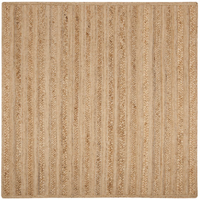 Arlette Natural Fiber Hand Woven Jute Solid Color Rug