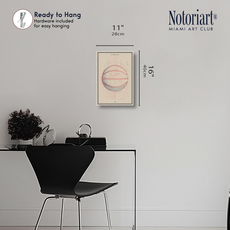 "Introduce Blueprint", impression sur toile par Notoriart, cadre argenté, 10 x 15, H 16 po x l 11 po, Cadre argenté