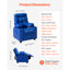 Kids Personalized 16 cm Upholstered Recliner Chair and Ottoman