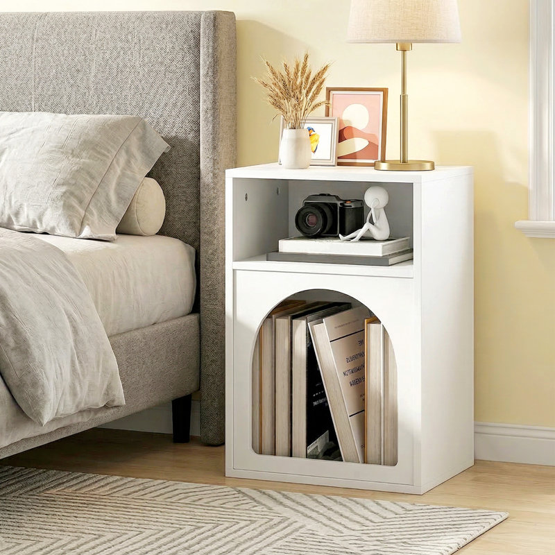 40cm W Manufactured Wood Bedside Table