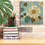  «Sophias Flowers Blue 2» par Wild Apple Portfolio, art mural sur toile, 12 po x 12 po-1341303080
