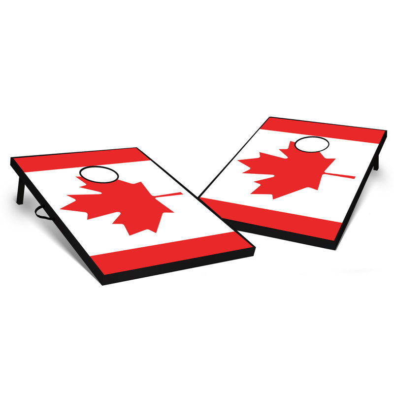 2' X 3' Canadian Flag Tailgate Size Cornhole Set