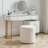 Brynnen 18'' Wide Modern Round Upholstered Ottoman-1865083340
