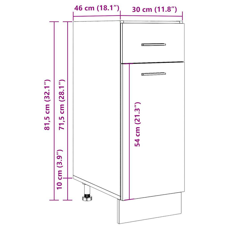 Lyon Drawer Bottom Cabinet Lyon