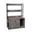 Grande boîte à litière cachée pour chat: armoire intérieure grise avec rangement, portes doubles et bloc-notes fin, option de salle de bain