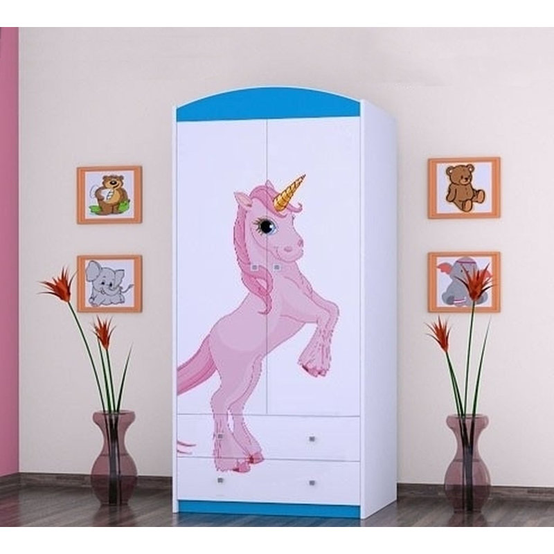 Maio 2 Door Wardrobe, Blue