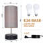 Lampe de table USB en métal Stonecrest