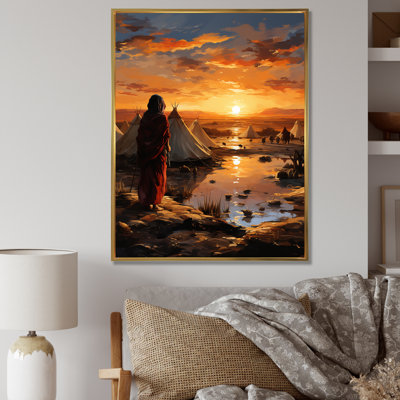 Tentes sahraouies, paysage africain I