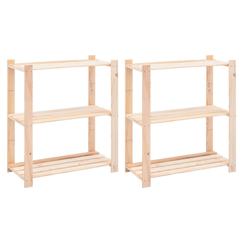 Starkey 90cm H Solid Wood Etagere Bookcase, 90cm H x 80cm W x 38cm D