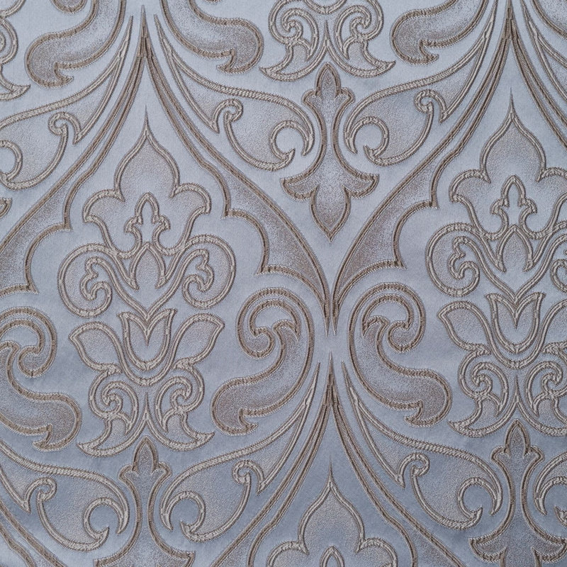 Tissu en polyester naturel Quincy, Ardoise