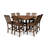 POLYWOOD Vineyard 9-Piece Nautical Trestle Bar Set-29563498