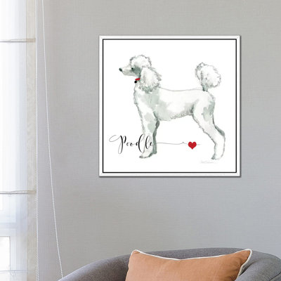 Must Love Poodles by Carol Robinson - Print on Canvas
