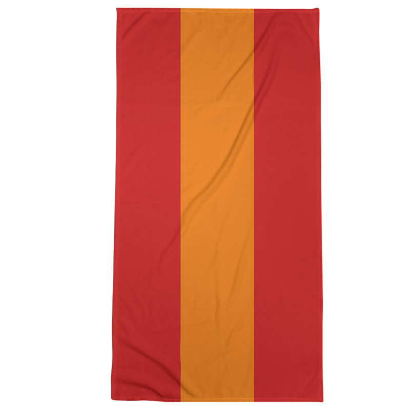 Microfiber Bath Towel, Tennessee Red Football Red/Orange