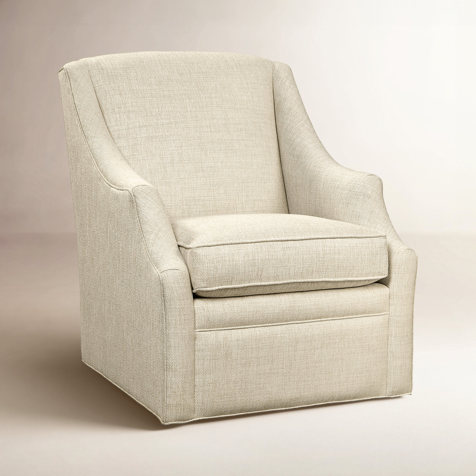 Pomeline Upholstered Swivel Armchair