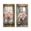 Pivoines par The Farmhouse Window I - ensemble de 2 décorations murales en toile florale-861097640-861097655