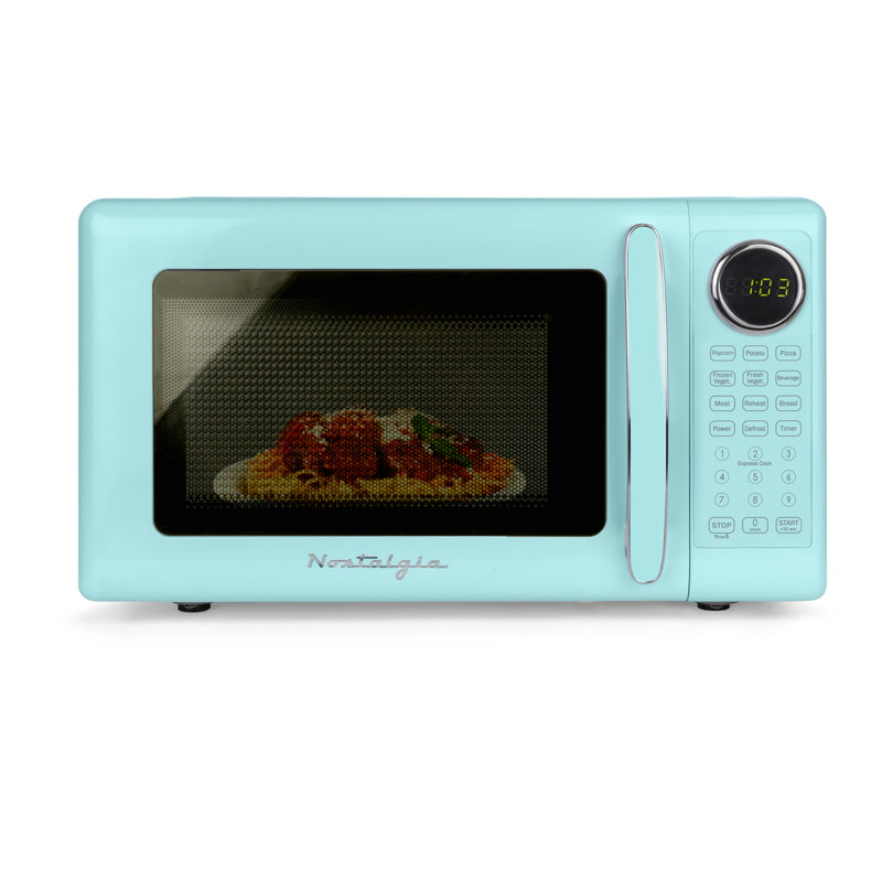 Retro 0.7 Cu Ft Microwave - Aqua, Teal