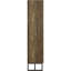 Armoire de rangement haute avec 8 compartiments, chêne rustique et bronze, idéale pour les articles de garde-manger