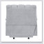 Chaise inclinable à bascule avec revêtement en chenille gris clair pour un confort et une élégance inégalés dans les salons