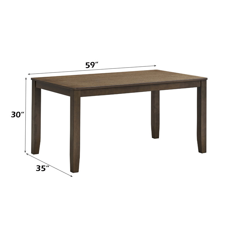 Damica Walnut Dining Table, Walnut