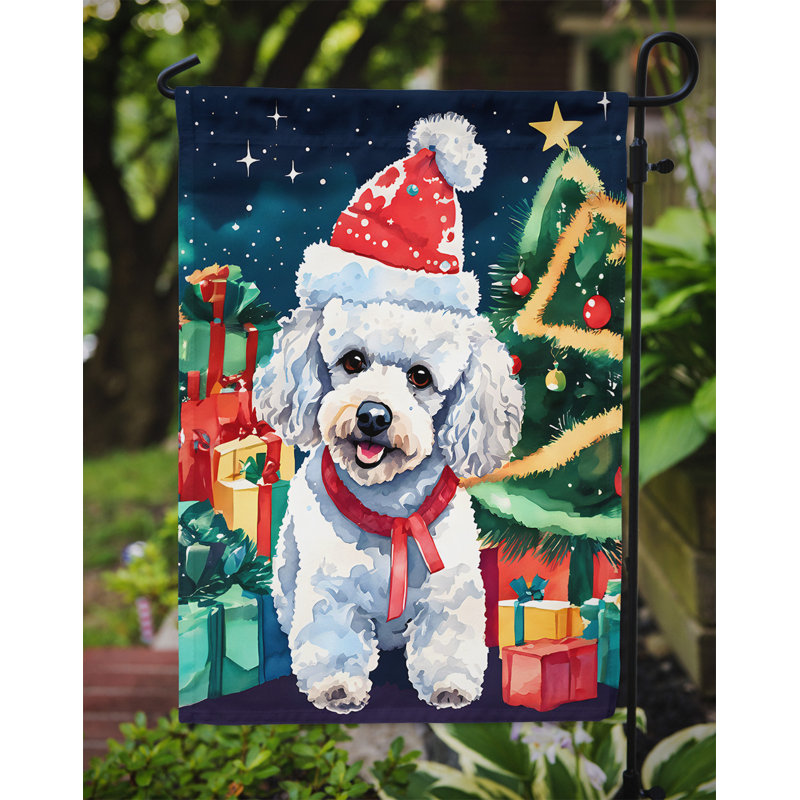 Polyester double face Noël, H 15,5 po x l 11,25 po