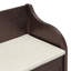 Banc de rangement multifonctionnel en bois massif de 41,9 pouces avec charnière de sécurité-1673443854