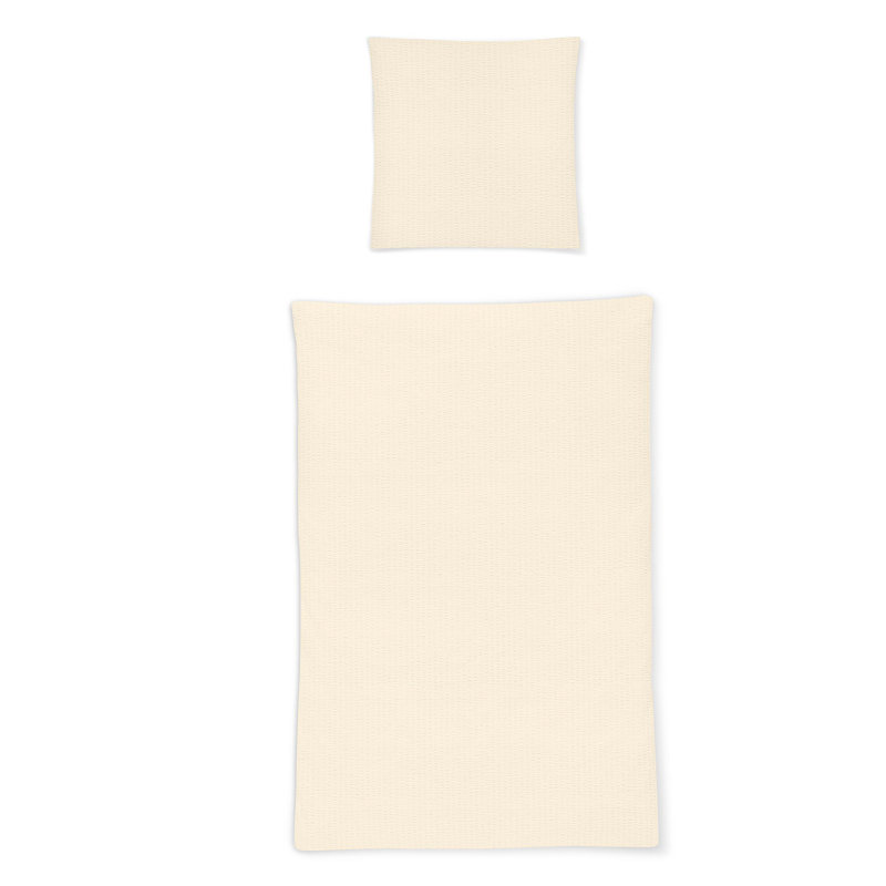 Calypso Duvet Cover Set, 155 x 220cm Duvet Cover + 1 Pillowcase , Natural