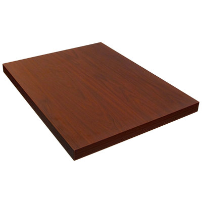 H&D Melamine Table Top Mahogany Finish