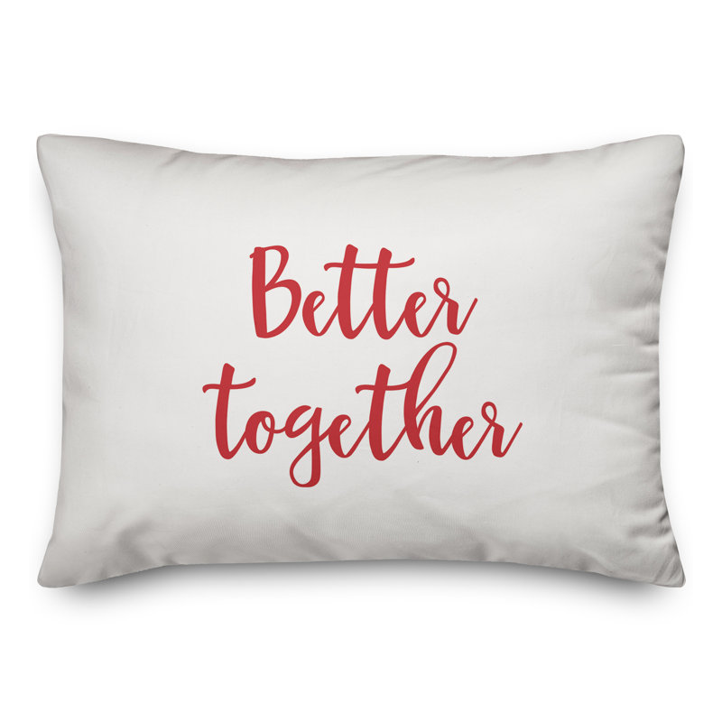  Coussin Better Together, Rouge / blanc