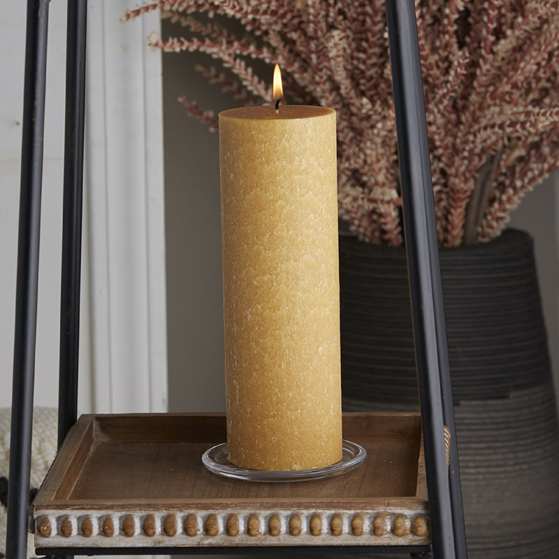 Bougie colonne non parfumée Timberline, H 9 po x l 3 po x P 3 po, Portobello