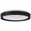 Plafonnier encastré 3 lumières à DEL Lumea - 15,5 po - fini noir mat-1593922181